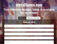 Tablet Screenshot of medalliance.com